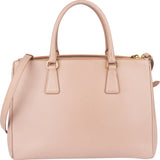 Prada Rose Saffiano Leather Galleria Handbag