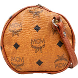 MCM Visetos Monogram Bowling Crossbody Bag