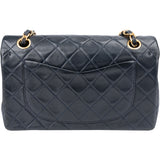 Chanel Quilted Lambskin 24K Gold Small Double Flap Crossbody Bag