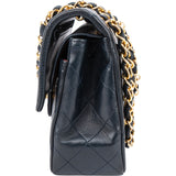 Chanel Quilted Lambskin 24K Gold Small Double Flap Crossbody Bag
