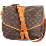 Louis Vuitton Canvas Monogram Saumur 35 Crossbody Bag