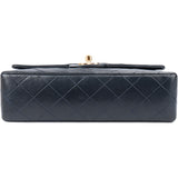Chanel Quilted Lambskin 24K Gold Small Double Flap Crossbody Bag
