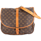 Louis Vuitton Canvas Monogram Saumur 35 Crossbody Bag