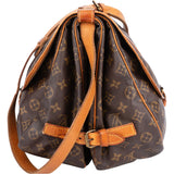 Louis Vuitton Canvas Monogram Saumur 35 Crossbody Bag