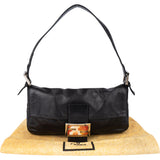 Fendi Limited Leather FF Buckle Baguette Handbag