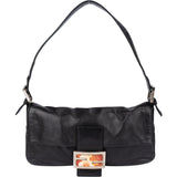 Fendi Limited Leather FF Buckle Baguette Handbag