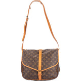 Louis Vuitton Canvas Monogram Saumur 35 Crossbody Bag