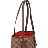 Louis Vuitton Damier Ebene Monogram Bucket PM Handbag