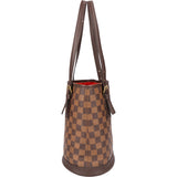 Louis Vuitton Damier Ebene Monogram Bucket PM Handbag
