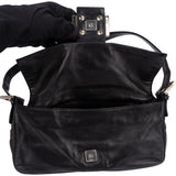 Fendi Limited Leather FF Buckle Baguette Handbag