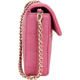 Chanel Quilted Lambskin 24K Gold Chocolate Bar Single Flap Shoulder Bag