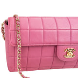 Chanel Quilted Lambskin 24K Gold Chocolate Bar Single Flap Shoulder Bag