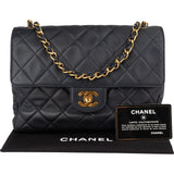Chanel Quilted Soft Lambskin 24K Gold Single Flap Crossbody Bag