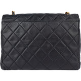 Chanel Quilted Soft Lambskin 24K Gold Single Flap Crossbody Bag