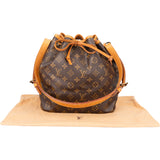 Louis Vuitton Canvas Monogram Sac Noe Petit Shoulder Bag