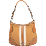 Prada Brown Nylon Triangle Shoulder Bag