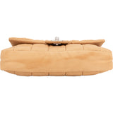 Chanel Quilted Cotton Choco Bar Single Flap Crossbody Bag