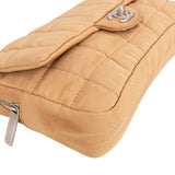 Chanel Quilted Cotton Choco Bar Single Flap Crossbody Bag