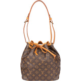 Louis Vuitton Canvas Monogram Sac Noe Petit Shoulder Bag