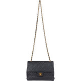 Chanel Quilted Soft Lambskin 24K Gold Single Flap Crossbody Bag