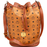 MCM Visetos Monogram Bucket Crossbody Bag