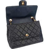 Chanel Quilted Soft Lambskin 24K Gold Single Flap Crossbody Bag