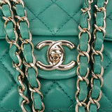 Chanel Soft Quilted Lambskin Double Flap Crossbody Bag