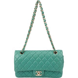 Chanel Soft Quilted Lambskin Double Flap Crossbody Bag