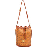 MCM Visetos Monogram Bucket Crossbody Bag