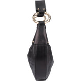 Gucci Leather GG MOnogram Bamboo Hobo Bag