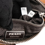 Prada Brown Nylon Triangle Shoulder Bag