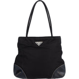 Prada Black Triangle Nylon Shoulder Bag