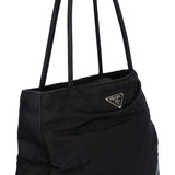 Prada Black Triangle Nylon Shoulder Bag