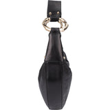 Gucci Leather GG MOnogram Bamboo Hobo Bag