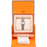 Hermès Silver Tone Heure H Mini HH1.110 Women Watch