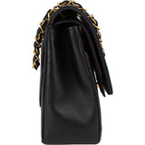 Chanel Quilted Lambskin 24K Gold Double Flap Crossbody Bag