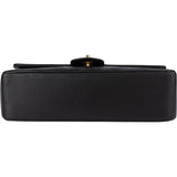 Chanel Quilted Lambskin 24K Gold Double Flap Crossbody Bag