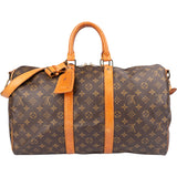 Louis Vuitton Canvas Monogram Keepall 45 Bandouliere