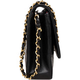 Chanel Quilted Lambskin 24K Gold Single Flap Shoulder Bag