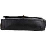 Chanel Quilted Lambskin 24K Gold Single Flap Shoulder Bag