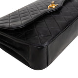 Chanel Quilted Lambskin 24K Gold Single Flap Shoulder Bag