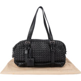 Bottega Veneta Black Intrecciato Leather