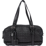 Bottega Veneta Black Intrecciato Leather