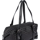 Bottega Veneta Black Intrecciato Leather