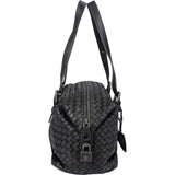 Bottega Veneta Black Intrecciato Leather