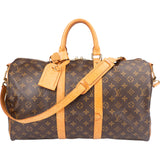 Louis Vuitton Canvas Monogram Keepall 45 Bandouliere