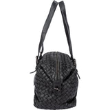 Bottega Veneta Black Intrecciato Leather