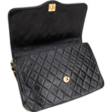Chanel Quilted Lambskin 24K Gold Single Flap Shoulder Bag