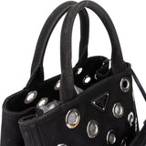 Prada Classic Cotton Grommet Canapa Handbag