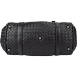 Bottega Veneta Black Intrecciato Leather